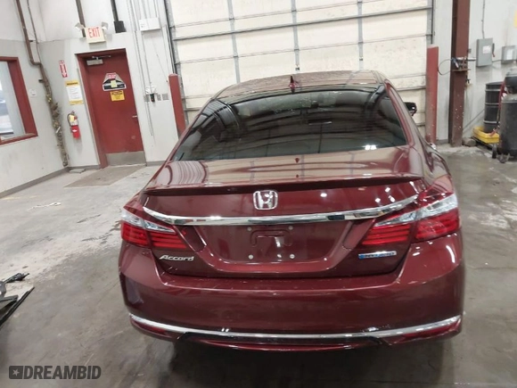 2017 Honda Accord Hybrid EX-L with VIN JHMCR6F52HC023376, listed as a IAAI auction lot 41928666 with 1 mi miles. Bid and sale history available at carsss.com. Image 16.