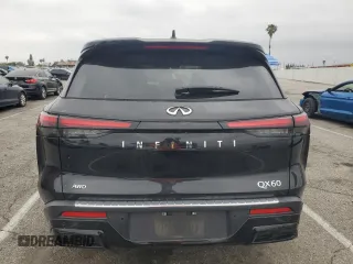 2023 Infiniti QX60 Luxe with VIN 5N1DL1FS5PC368816, listed as a Copart auction lot 54329005 with 54,642 mi miles and Salvage title. Bid and sale history available at DreamBid. Image 6.