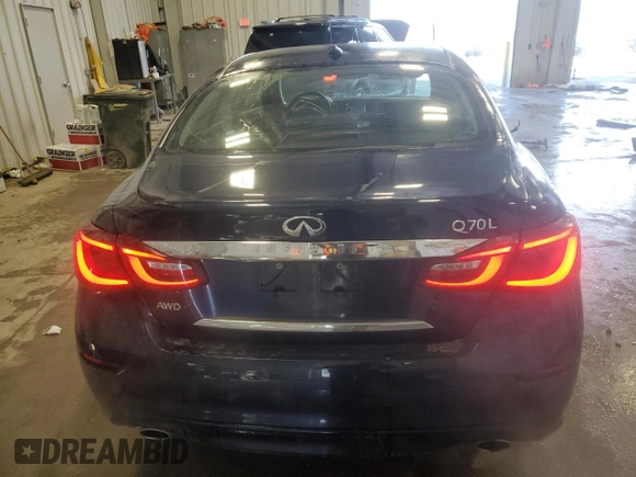 2016 Infiniti Q70 with VIN JN1BY1PR1GM720733, listed as a Copart auction lot 44587575 with 81,254 mi miles and Non repairable. Bid and sale history available at DreamBid. Image 6.