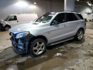 2018 Mercedes-Benz GLE 43 AMG with VIN 4JGDA6EB8JB107469, listed as a Copart auction lot 42088005 with 107,640 mi miles and Salvage Title. Bid and sale history available at DreamBid. Image 1.