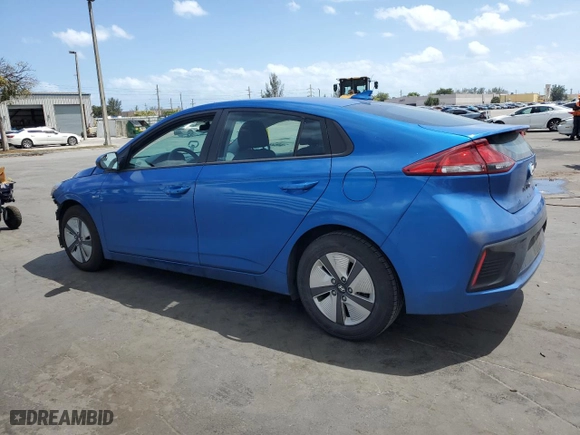 2017 Hyundai Ioniq Hybrid Blue with VIN KMHC65LC9HU045551, listed as a Copart auction lot 51216275 with 105,979 mi miles and Salvage Title. Bid and sale history available at carsss.com. Image 2.