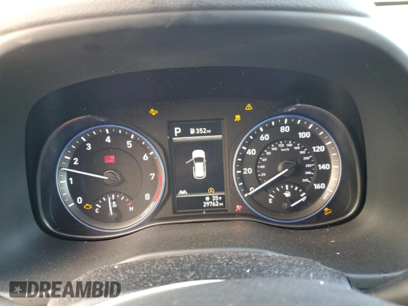 2023 Hyundai Kona SEL with VIN KM8K32ABXPU974059, listed as a Copart auction lot 46161695 with 29,762 mi miles and Salvage Title. Bid and sale history available at DreamBid. Image 9.