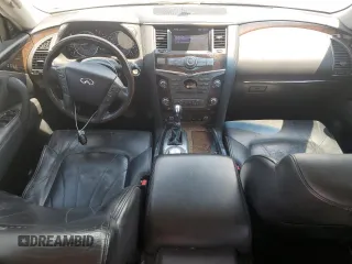 2012 Infiniti QX56 7-passenger with VIN JN8AZ2NE4C9019603, listed as a Copart auction lot 62738594 with 224,183 mi miles and Salvage Title. Bid and sale history available at carsss.com. Image 8.