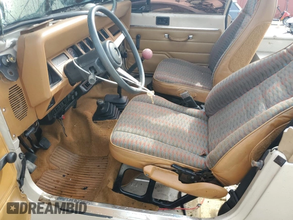 1995 Jeep Wrangler S with VIN 1J4FY19P8SP236649, listed as a Copart auction lot 81701344 with 172,586 mi miles and Salvage Title. Bid and sale history available at carsss.com. Image 7.