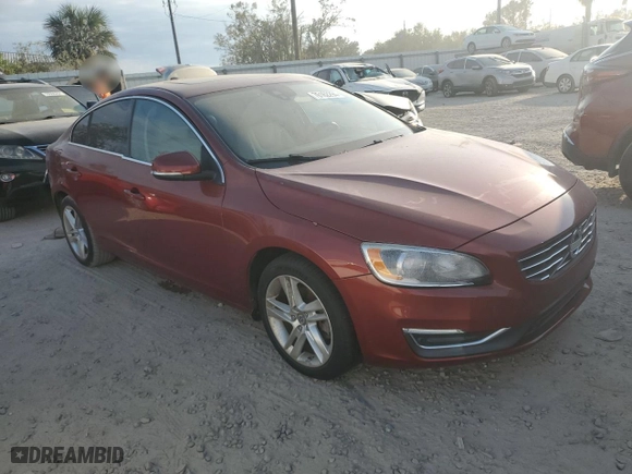 2015 Volvo S60 T5 Drive-E Premier Plus with VIN YV140MFC3F1316631, listed as a Copart auction lot 76162294 with 0 mi miles and Salvage Title. Bid and sale history available at carsss.com. Image 4.