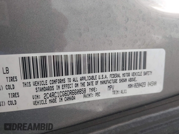 2013 Chrysler Town & Country Touring L with VIN 2C4RC1CG6DR660858, listed as a IAAI auction lot 41970976 with 140,299 mi miles and . Bid and sale history available at DreamBid. Image 9.