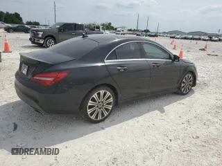2018 Mercedes-Benz CLA with VIN WDDSJ4EB6JN686613, listed as a Copart auction lot 53536225 with 45,368 mi miles and Salvage Title. Bid and sale history available at carsss.com. Image 3.