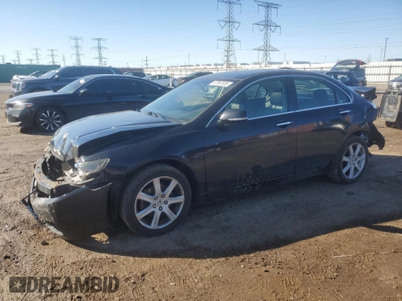 2005 Acura TSX with VIN JH4CL96805C002177, listed as a Copart auction lot 47997335 with 159,682 mi miles and Salvage Title. Bid and sale history available at carsss.com. Image 1.