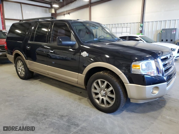 2012 Ford Expedition EL King Ranch with VIN 1FMJK1H57CEF66390, listed as a Copart auction lot 81854384 with 151,938 mi miles and Salvage Title. Bid and sale history available at carsss.com. Image 4.