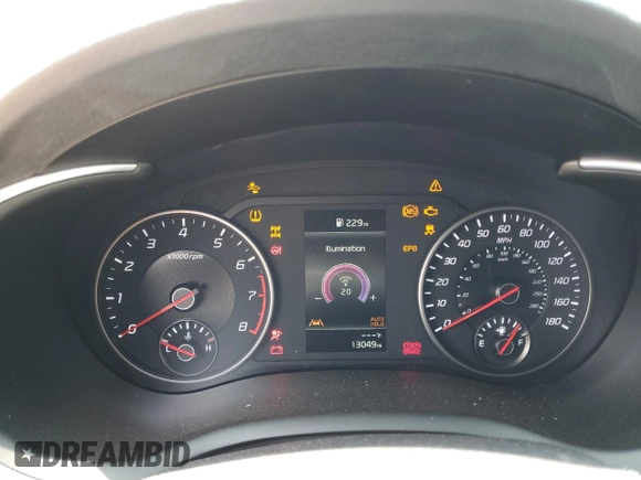 2022 Kia Stinger GT-Line with VIN KNAE35LD1N6117466, listed as a Copart auction lot 64859264 with 13,049 mi miles and Salvage Title. Bid and sale history available at DreamBid. Image 9.