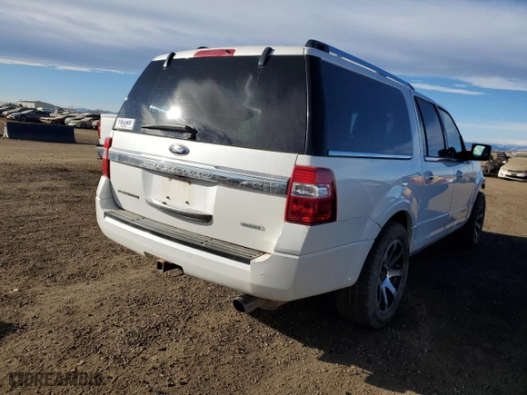 2015 Ford Expedition EL Platinum with VIN 1FMJK1MT4FEF03580, listed as a Copart auction lot 86885804 with 131,269 mi miles and Salvage Title. Bid and sale history available at carsss.com. Image 3.