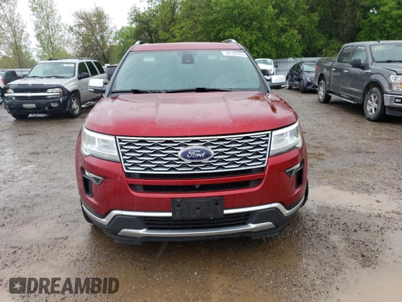 2018 Ford Explorer Platinum with VIN 1FM5K8HT7JGB48650, listed as a Copart auction lot 58168205 with 136,494 mi miles and Clean title. Bid and sale history available at DreamBid. Image 5.