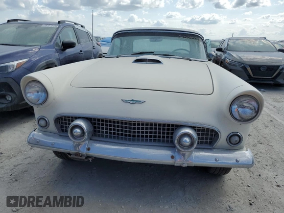 1956 Ford Thunderbird with VIN P6FH294352, listed as a Copart auction lot 75045584 with 87,726 mi miles and Salvage Title. Bid and sale history available at DreamBid. Image 5.