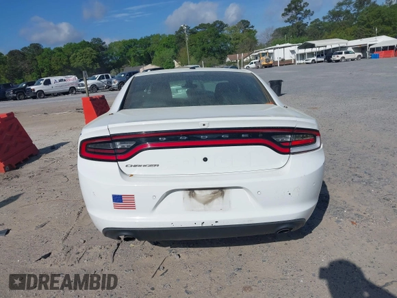 2019 Dodge Charger Police with VIN 2C3CDXAT3KH599711, listed as a IAAI auction lot 41906214 with 80,462 mi miles and . Bid and sale history available at DreamBid. Image 16.