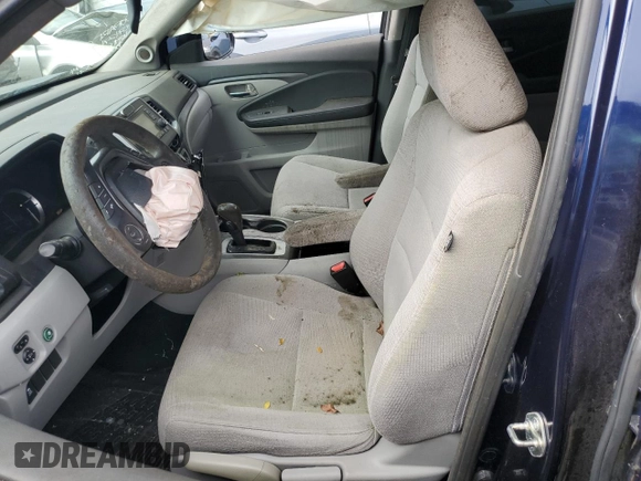 2016 Honda Pilot LX with VIN 5FNYF5H10GB040358, listed as a Copart auction lot 62229744 with Not Provided miles and Non Repairable. Bid and sale history available at DreamBid. Image 7.