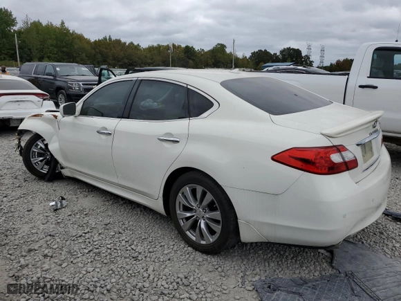 2013 Infiniti M37 with VIN JN1BY1AP5DM513393, listed as a Copart auction lot 71760373 with 71,378 mi miles and Salvage Title. Bid and sale history available at carsss.com. Image 2.