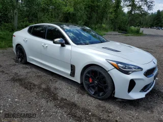2019 Kia Stinger GT2 with VIN KNAE55LC0K6066992, listed as a Copart auction lot 60815804 with 50,750 mi miles and Clean Title. Bid and sale history available at carsss.com. Image 4.