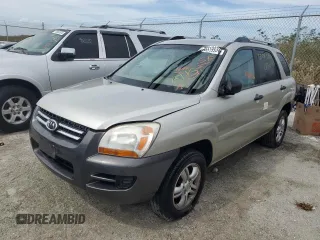 2006 Kia Sportage LX with VIN KNDJF723067287908, listed as a Copart auction lot 75519934 with 213,756 mi miles and Non Repairable. Bid and sale history available at DreamBid. Image 1.
