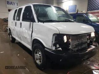 2012 Chevrolet Express Cargo Van with VIN 1GCWGFCA8C1100293, listed as a Copart auction lot 50470195 with 250,615 mi miles and Salvage Title. Bid and sale history available at carsss.com. Image 4.