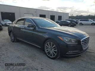 2017 Genesis G80 Ultimate z VIN KMHGN4JF2HU183072, wystawiony jako Copart lot #81121214 z przebiegiem 127 888 mil mil oraz Szkody całkowita. Historia ofert i sprzedaży dostępna na DreamBid. Obrazek 4.