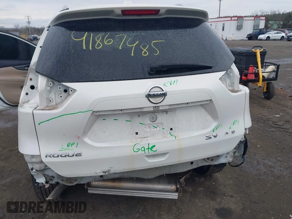 2019 Nissan Rogue SL with VIN 5N1AT2MV7KC737965, listed as a IAAI auction lot 41867485 with 71,782 mi miles. Bid and sale history available at carsss.com. Image 6.