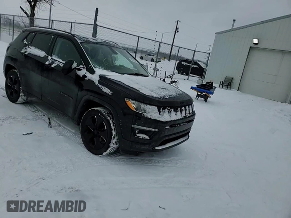 2018 Jeep Compass Latitude with VIN 3C4NJDBB0JT493661, listed as a Copart auction lot 88695545 with 89,046 mi miles and Salvage Title. Bid and sale history available at DreamBid. Image 12.