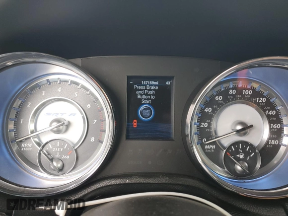 2013 Chrysler 300 SRT-8 with VIN 2C3CCAFJ7DH567824, listed as a Copart auction lot 89155475 with 147,159 mi miles and Salvage Title. Bid and sale history available at DreamBid. Image 9.