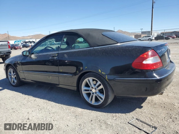 2008 Mercedes-Benz CLK 350 with VIN WDBTK56F78F251699, listed as a Copart auction lot 66956204 with 170,041 mi miles and Salvage Title. Bid and sale history available at DreamBid. Image 2.