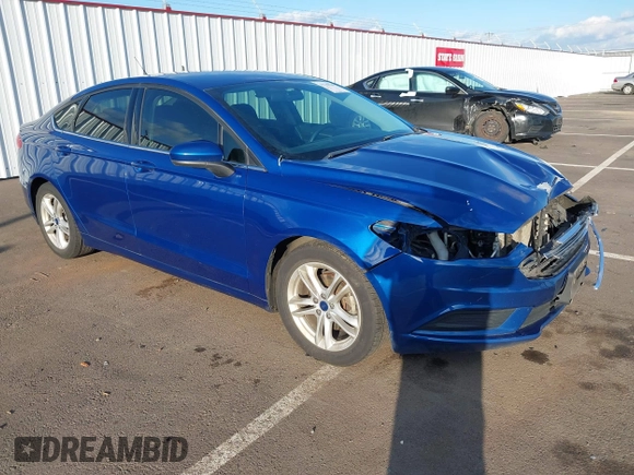 2018 Ford Fusion SE with VIN 3FA6P0HDXJR168152, listed as a IAAI auction lot 41740165 with 129,636 mi miles. Bid and sale history available at carsss.com. Image 1.