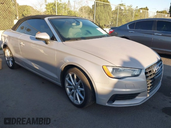 2015 Audi A3 1.8T Premium with VIN WAU6CLFF4F1108281, listed as a IAAI auction lot 41703182 with 126,768 mi miles. Bid and sale history available at carsss.com. Image 1.