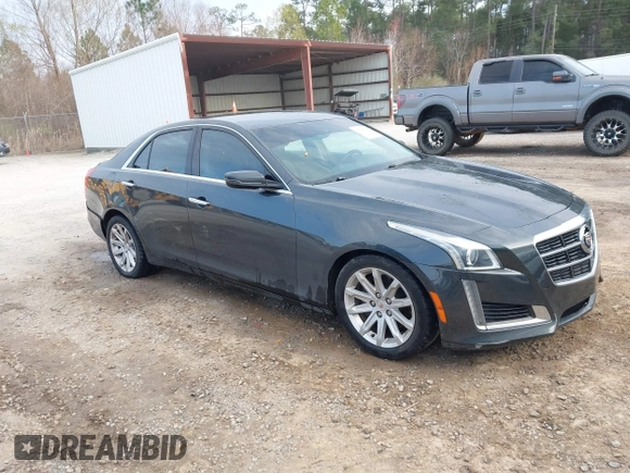2014 Cadillac CTS Sedan RWD with VIN 1G6AP5SX8E0191104, listed as a IAAI auction lot 41605919 with 137,837 mi miles. Bid and sale history available at carsss.com. Image 1.