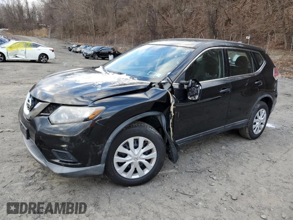 2016 Nissan Rogue SV with VIN KNMAT2MV6GP651437, listed as a Copart auction lot 41403585 with 189,693 mi miles and Salvage Title. Bid and sale history available at carsss.com. Image 1.