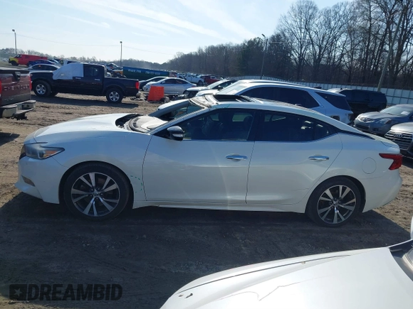 2017 Nissan Maxima SV with VIN 1N4AA6AP1HC398481, listed as a IAAI auction lot 41474785 with 191,267 mi miles. Bid and sale history available at carsss.com. Image 14.