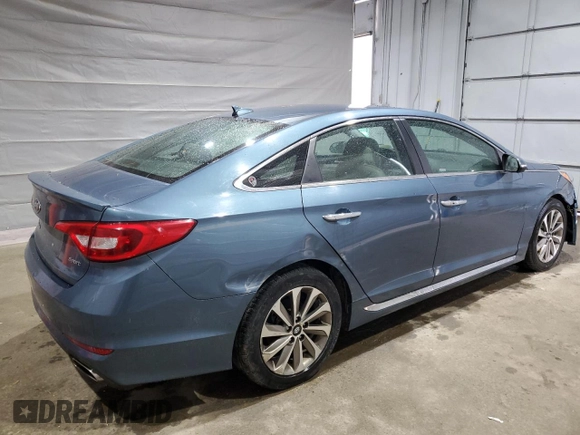 2016 Hyundai Sonata Sport with VIN 5NPE34AF4GH436175, listed as a Copart auction lot 53241805 with 140,018 mi miles and Clean Title. Bid and sale history available at DreamBid. Image 3.