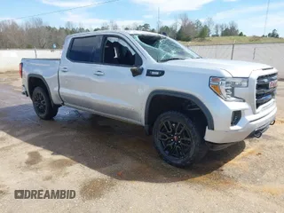 2021 GMC Sierra 1500 Elevation with VIN 1GTU9CET0MZ350838, listed as a IAAI auction lot 41817848 with 110,430 mi miles and . Bid and sale history available at DreamBid. Image 1.