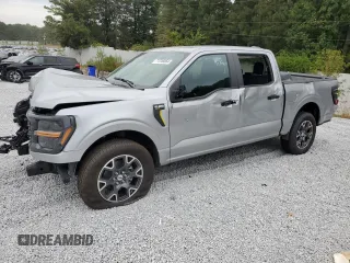 2024 Ford F-150 STX with VIN 1FTEW2K56RKD00250, listed as a Copart auction lot 71246864 with 153 mi miles and Clean Title. Bid and sale history available at carsss.com. Image 1.