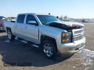 2015 Chevrolet Silverado 1500 LTZ with VIN 3GCUKSEC3FG429454, listed as a IAAI auction lot 41763577 with 134,503 mi miles. Bid and sale history available at carsss.com. Image 1.