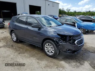 2018 Chevrolet Equinox LS with VIN 3GNAXHEVXJL103683, listed as a Copart auction lot 51414335 with 98,528 mi miles and Salvage Title. Bid and sale history available at DreamBid. Image 4.