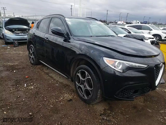 2018 Alfa Romeo Stelvio Sport with VIN ZASFAKPN0J7B63249, listed as a Copart auction lot 84498964 with 76,590 mi miles and Salvage Title. Bid and sale history available at carsss.com. Image 13.