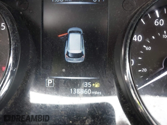 2017 Nissan Rogue SV with VIN 5N1AT2MT6HC824702, listed as a IAAI auction lot 41683571 with 138,860 mi miles. Bid and sale history available at carsss.com. Image 15.