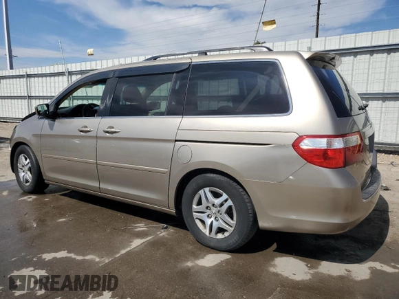 2005 Honda Odyssey EX-L with VIN 5FNRL38785B093344, listed as a Copart auction lot 53192505 with Not provided miles and Salvage title. Bid and sale history available at DreamBid. Image 2.