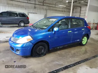 2009 Nissan Versa 1.8 S with VIN 3N1BC13E59L369680, listed as a Copart auction lot 53262775 with 127,630 mi miles and Salvage Title. Bid and sale history available at carsss.com. Image 1.