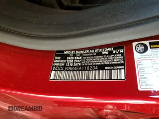 2014 Mercedes-Benz CLS-Class CLS 550 with VIN WDDLJ9BB4EA118234, listed as a Copart auction lot 46374625 with 70,913 mi miles and Salvage Title. Bid and sale history available at carsss.com. Image 12.