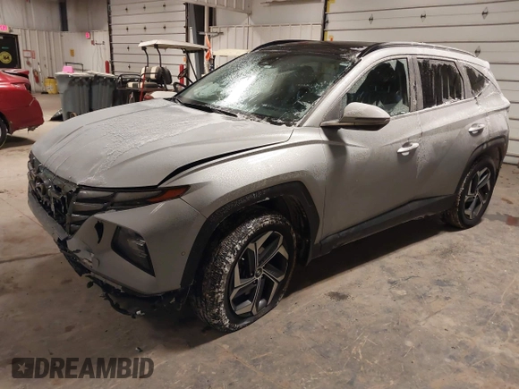 2023 Hyundai Tucson Limited with VIN KM8JECAE0PU213725, listed as a IAAI auction lot 41416606 with 16,674 mi miles and . Bid and sale history available at DreamBid. Image 18.