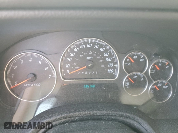 2008 GMC Envoy SLE1 with VIN 1GKDS13S182137239, listed as a Copart auction lot 69627594 with 135,160 mi miles and Salvage Title. Bid and sale history available at DreamBid. Image 9.