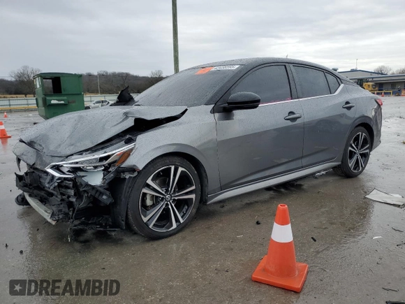 2022 Nissan Sentra SR z VIN 3N1AB8DV5NY262034, wystawiony jako Copart lot #43456595 z przebiegiem 61 182 mil mil oraz Szkoda całkowita • Salvage title. Historia ofert i sprzedaży dostępna na DreamBid. Obrazek 1.