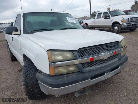 2005 Chevrolet Silverado 1500 Work Truck with VIN 1GCEC14XX5Z335540, listed as a IAAI auction lot 41516285 with 1 mi miles. Bid and sale history available at carsss.com. Image 1.