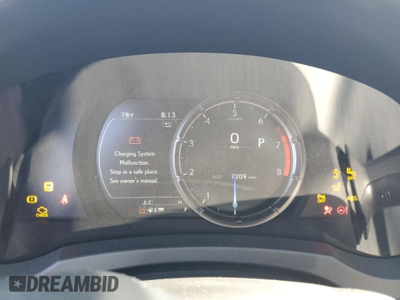 2024 Lexus IS 350 F Sport with VIN JTHGZ1B24R5074190, listed as a Copart auction lot 57615815 with 7,209 mi miles and Salvage title. Bid and sale history available at DreamBid. Image 9.