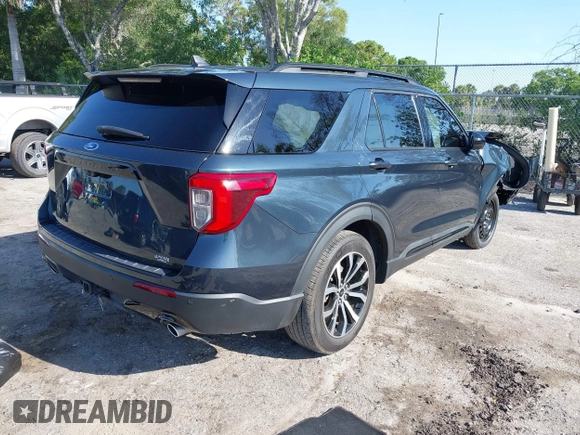 2022 Ford Explorer ST-Line z VIN 1FMSK7KH9NGB68860, wystawiony jako IAAI lot #42287420 z przebiegiem 25 579 mil mil oraz . Historia ofert i sprzedaży dostępna na DreamBid. Obrazek 4.