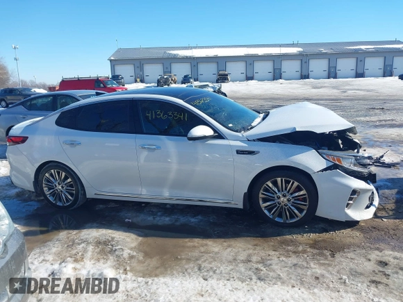 2016 Kia Optima SXL Turbo with VIN 5XXGV4L23GG073151, listed as a IAAI auction lot 41363341 with 74,226 mi miles. Bid and sale history available at carsss.com. Image 13.